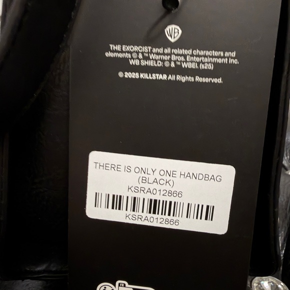 NWT Killstar Black Satchel/Crossbody with Cross Accent “There is Only One” - Picture 8 of 8